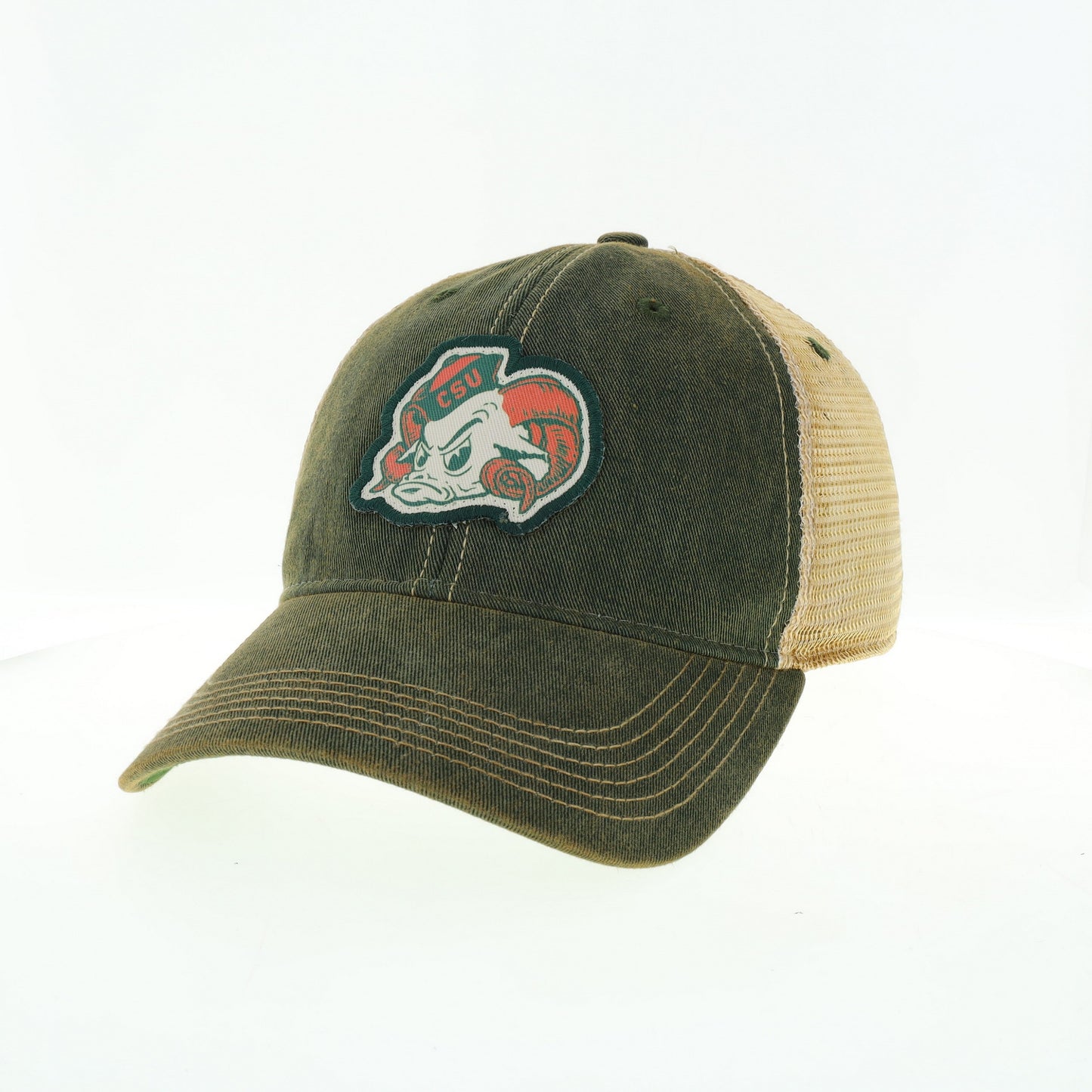 CSU OLD RAM HEAD TRUCKER-GREEN