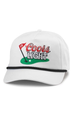 COORS LIGHT GOLF HAT-WHI