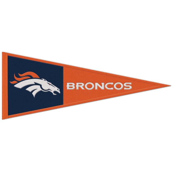 BRONCOS 'BRONCOS' PENNANT-NVY/ORG