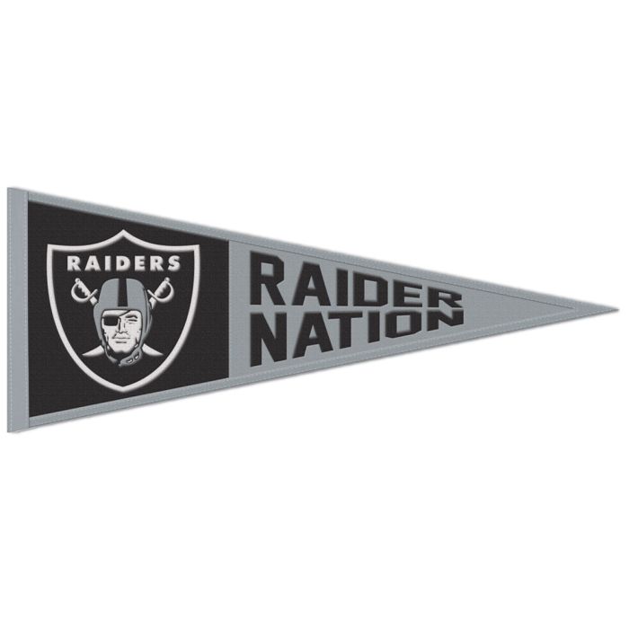RAIDERS 'RAIDER NATION' PENNANT