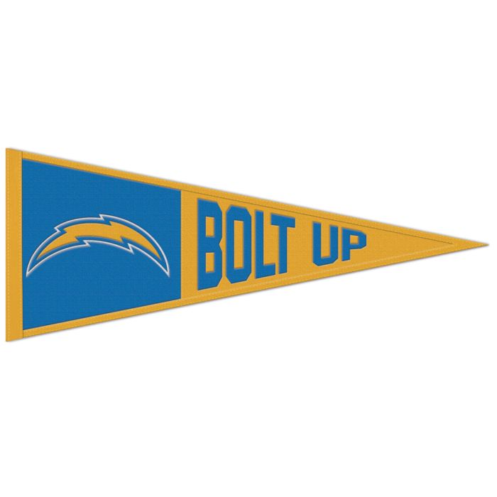L.A. CHARGERS 'BOLT UP' PENNANT