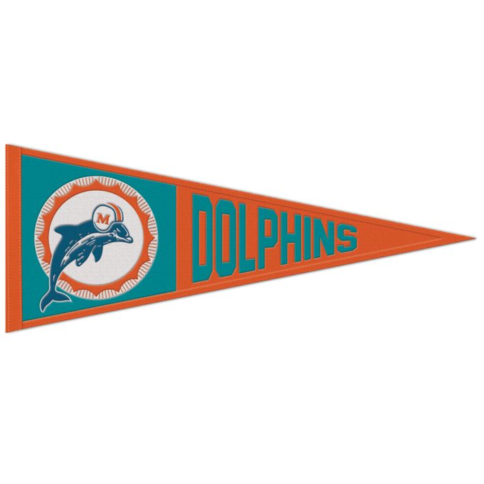 DOLPHINS RETRO LOGO PENNANT