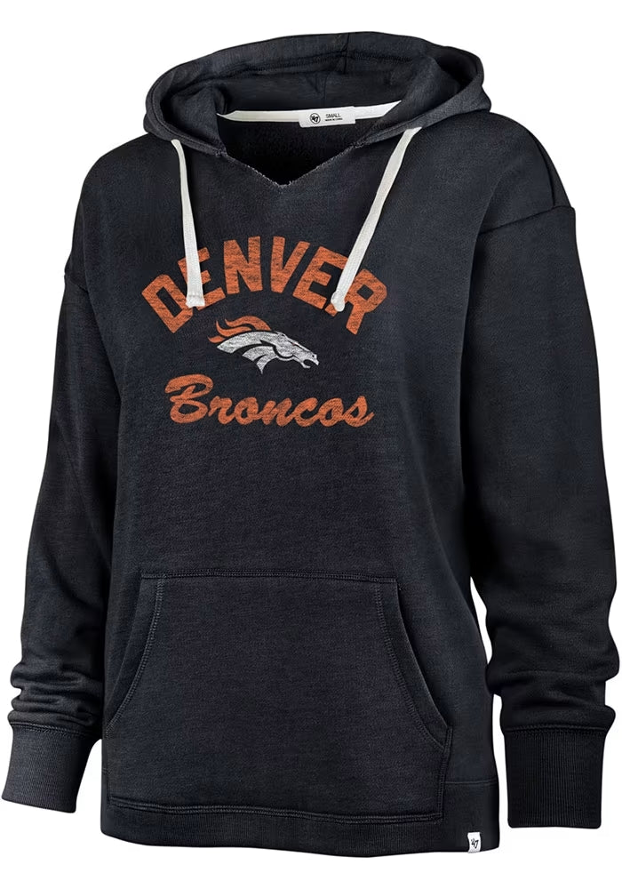 BRONCOS LADIES HOOD-NVY