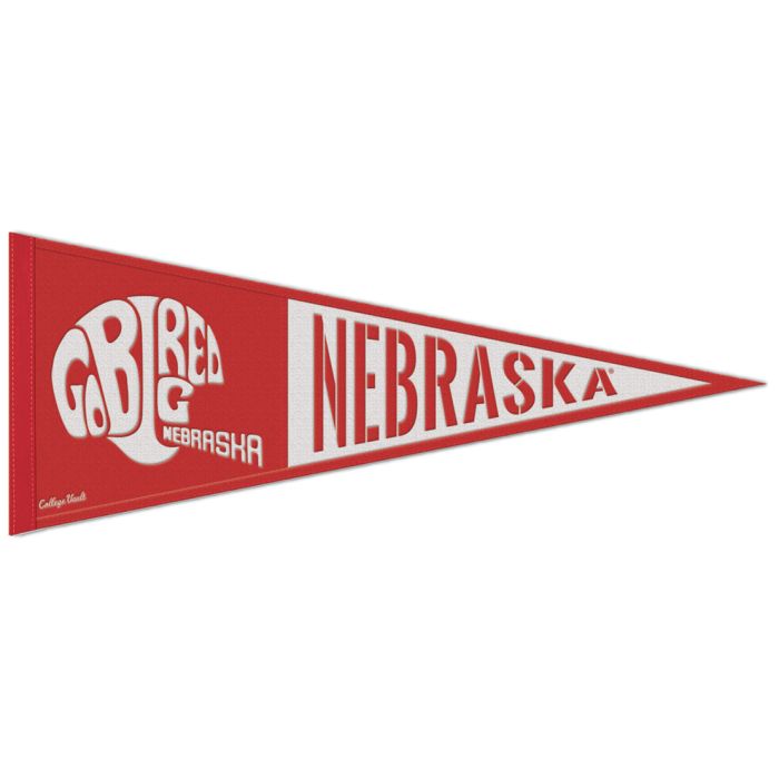 NEBRASKA RETRO LOGO PENNANT