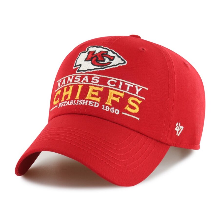 KANSAS CITY CHIEFS NAME/LOGO/EST HAT-RED