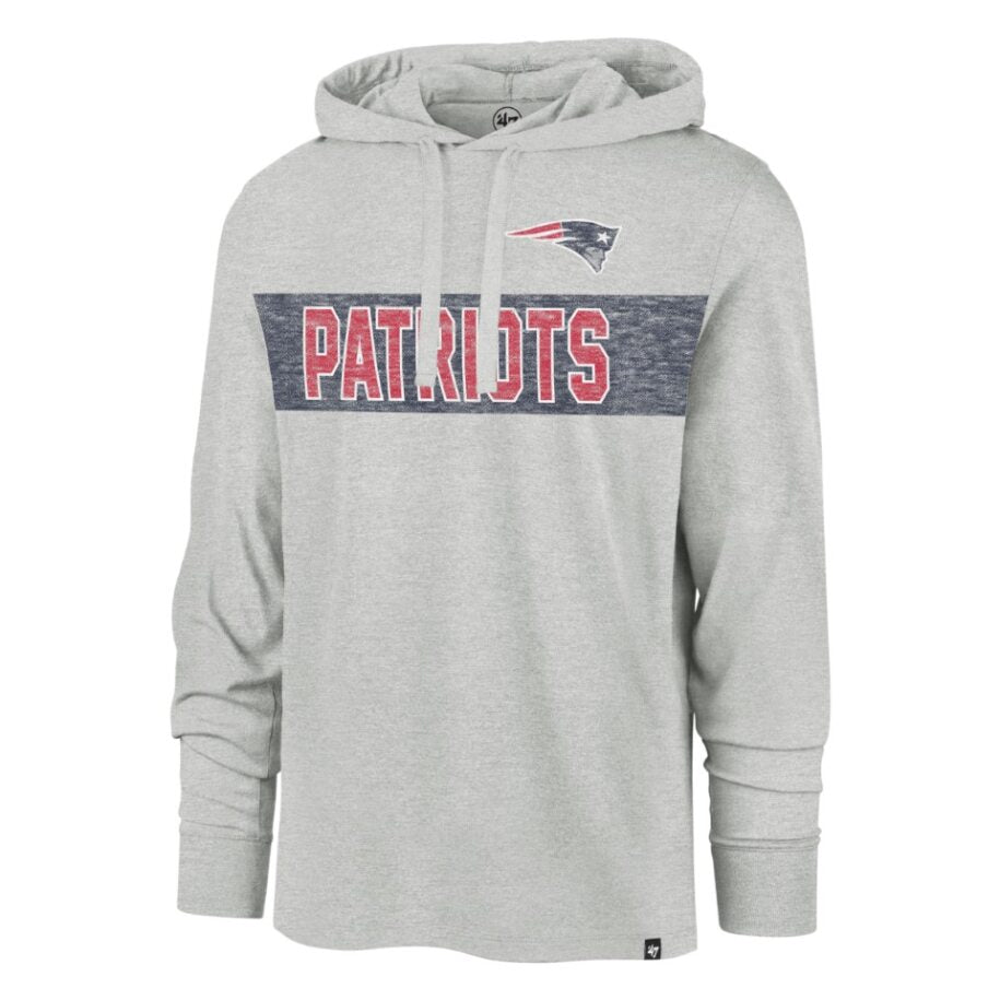 NEW ENGLAND PATRIOTS LIGHTWEIGHT HOOD-GREY