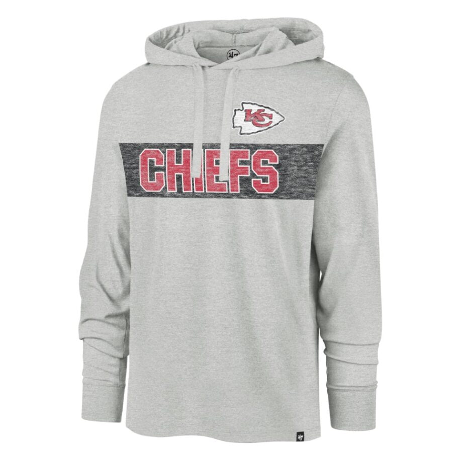 KANSAS CITY CHIEFS LIGHTWEIGHT HOOD-GREY