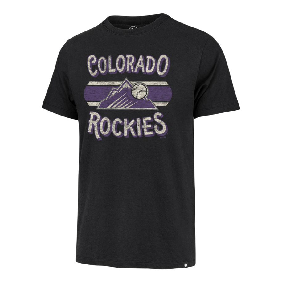 COLORADO ROCKIES NAME/LOGO SS TEE-BLACK
