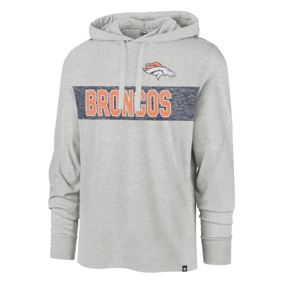 DENVER BRONCOS LIGHTWEIGHT HOOD-GREY
