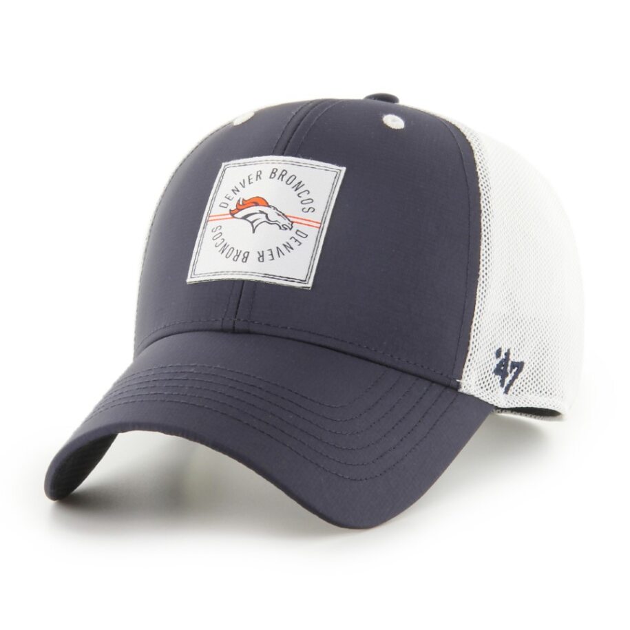 DENVER BRONCOS NAME'LOGO PATCH TRUCKER-NAVY/WHITE