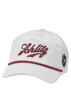 SCHLITZ ROPE HAT-WHI