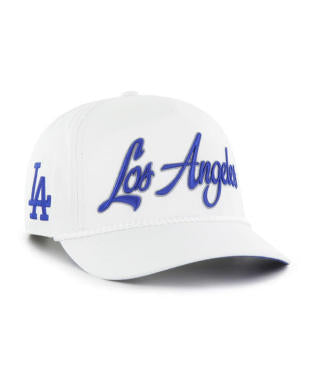 DODGERS SCRIPT ROPE HAT-WHI