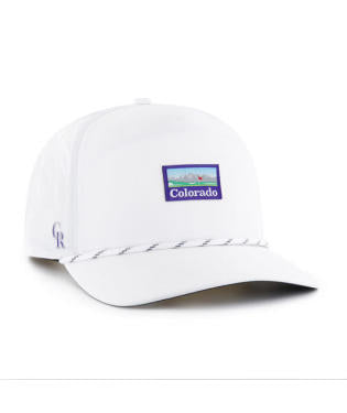 ROCKIES GOLF ROPE HAT-WHI