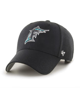 MARLINS RETRO LOGO HAT-BLK