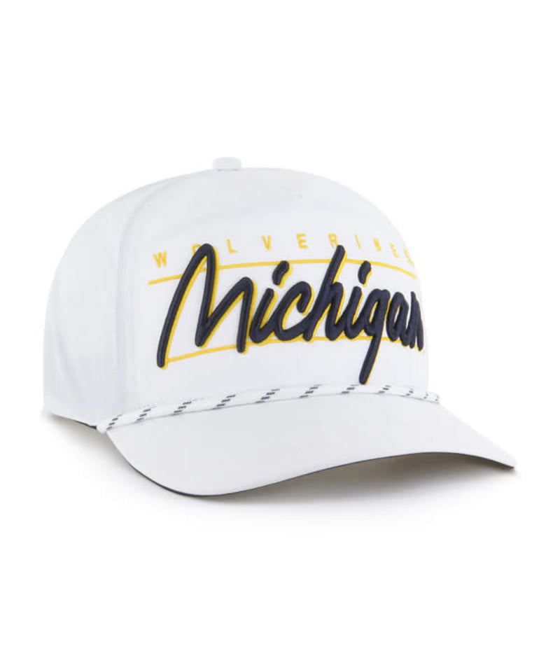 MICHIGAN SCRIPT ROPE HAT-WHI