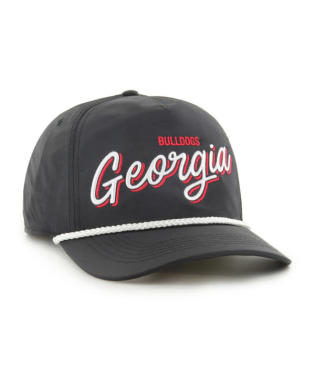 GEORGIA SCRIPT NAME ROPE HAT-BLK