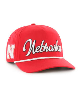 NEBRASKA SCRIPT ROPE HAT-RED