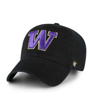 WASHINGTON 'W' HAT-BLK