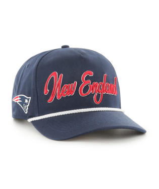PATRIOTS SCRIPT ROPE HAT-NVY