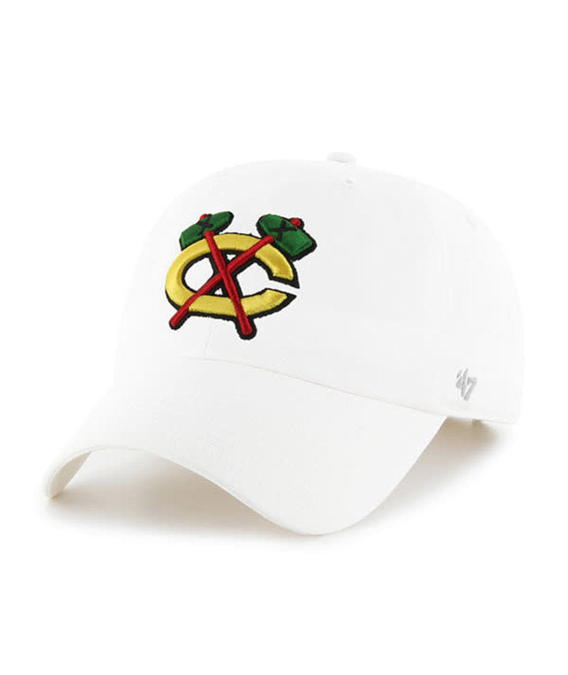 BLACKHAWKS ALT LOGO HAT-WHI