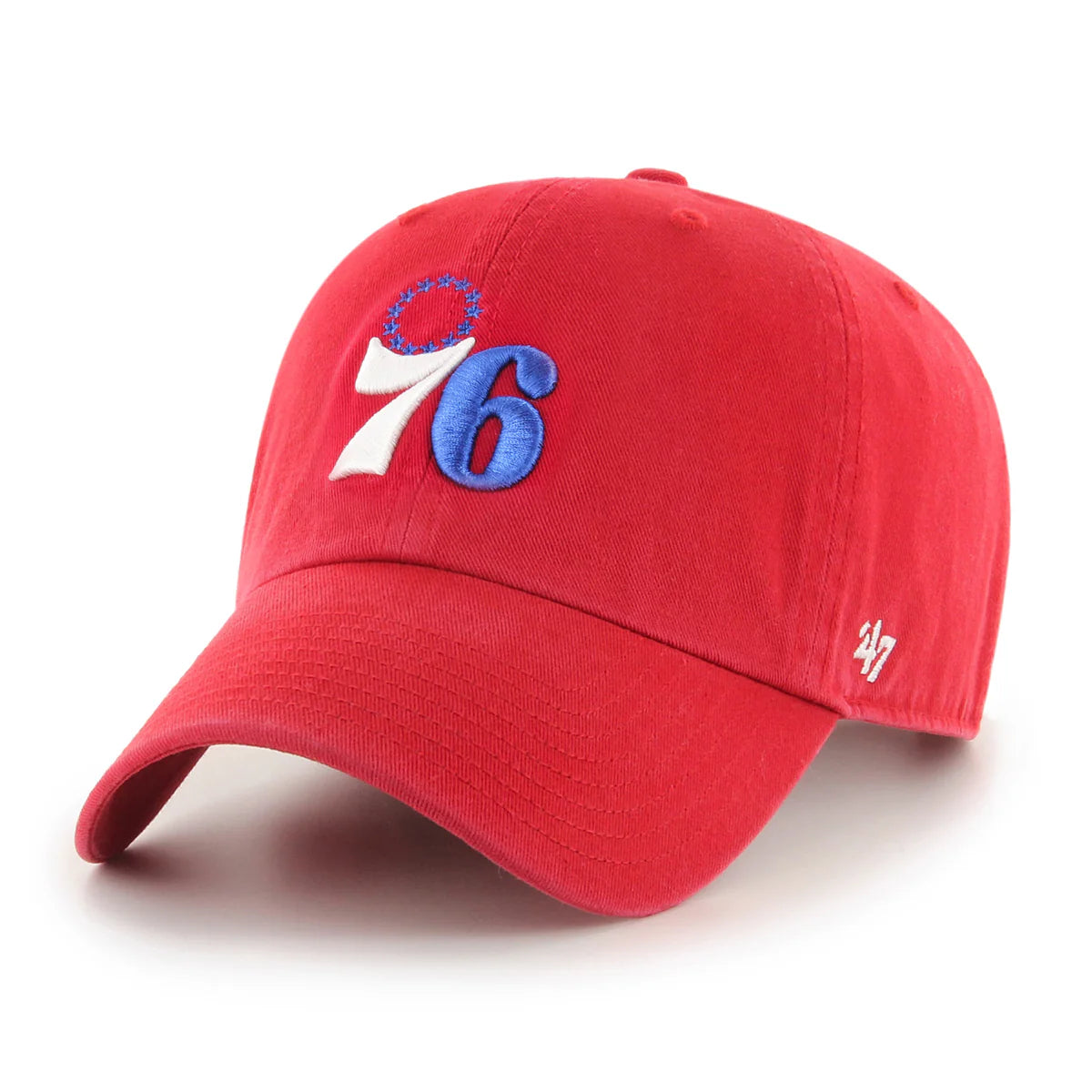 76ERS '76' LOGO HAT-RED