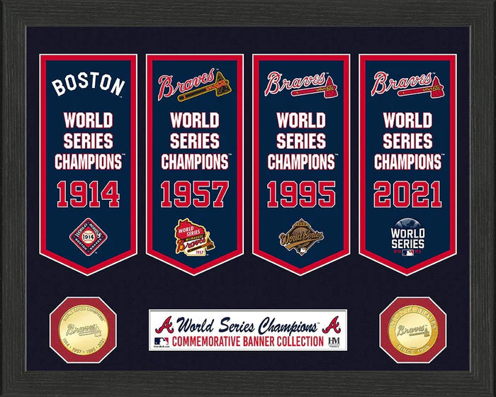 ATLANTA BRAVES CHAMPIONSHIP BANNERS