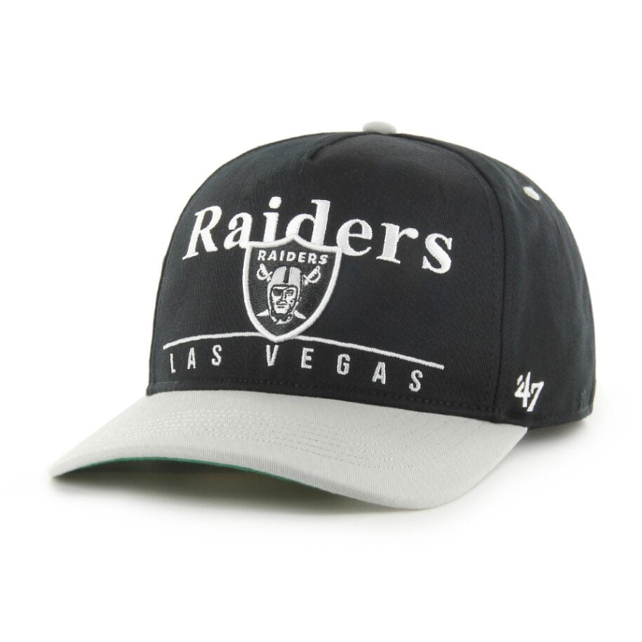 LAS VEGAS RAIDERS NAME/LOGO HITCH HAT-BLACK/SILVER