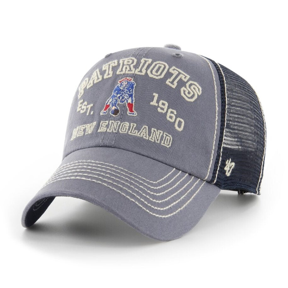 NEW ENGLAND PATRIOTS NAME/LOGO/EST TRUCKER-NAVY