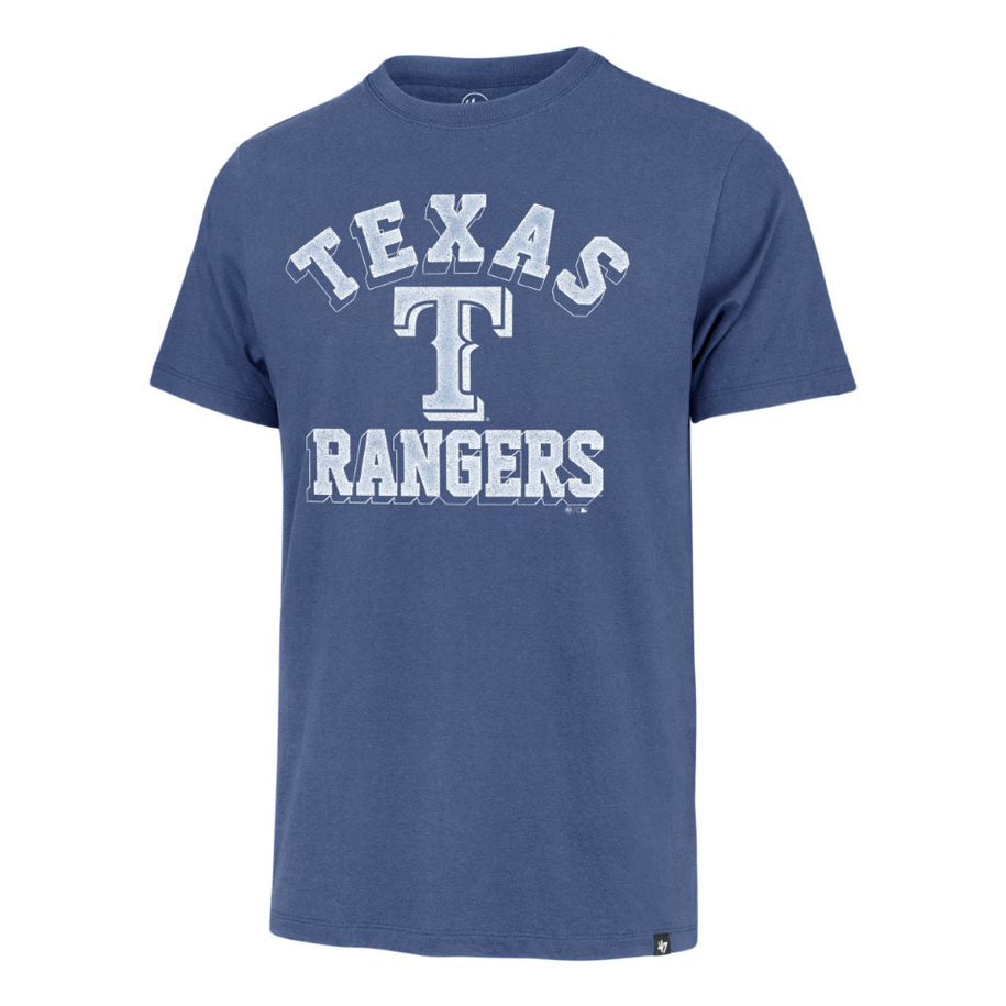 TEXAS RANGERS NAME/LOGO SS TEE-CADET BLUE