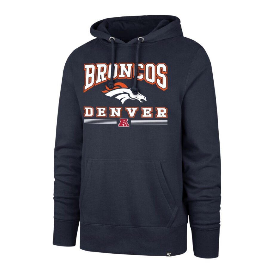 BRONCOS NAME/LOGO/AFC LOGO HOOD-NAVY