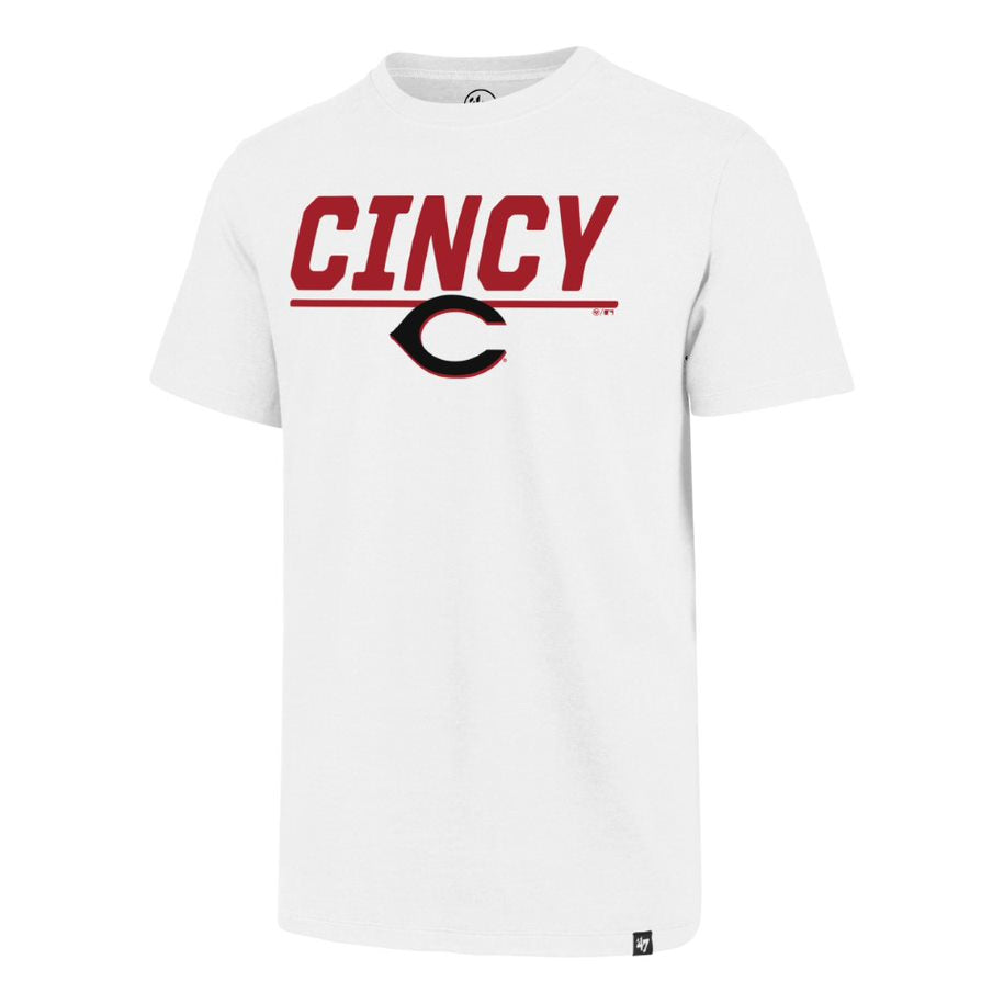CINCINNATI REDS 'CINCY' W/ LOGO SS TEE-WHITE