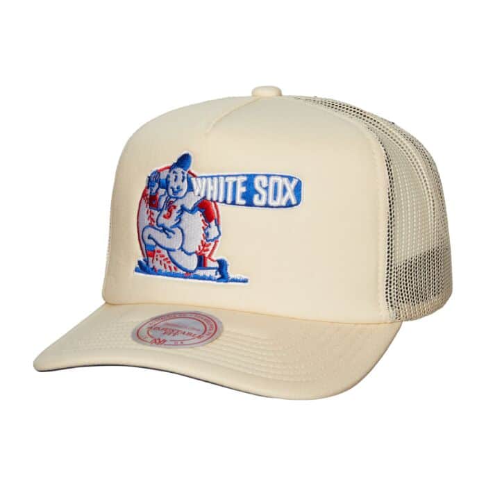 CHICAGO WHITE SOX RETRO LOGO TRUCKER-OFF WHITE