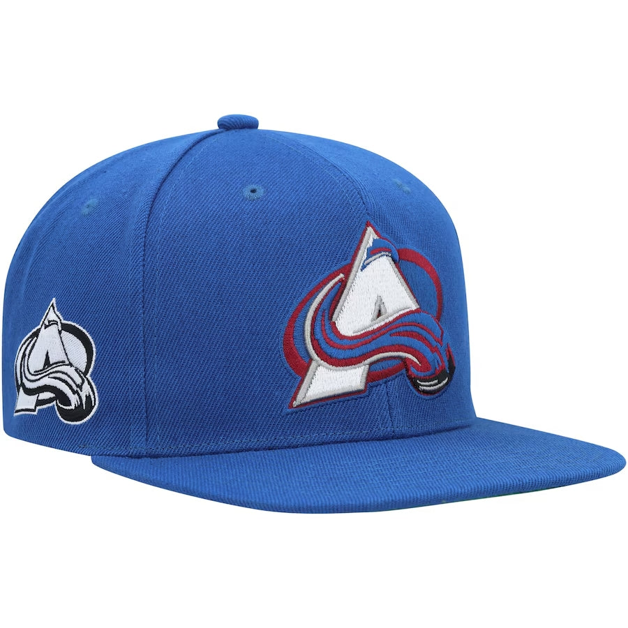 AVALANCHE LOGO FLAT BRIM HAT-BLUE : ADJ