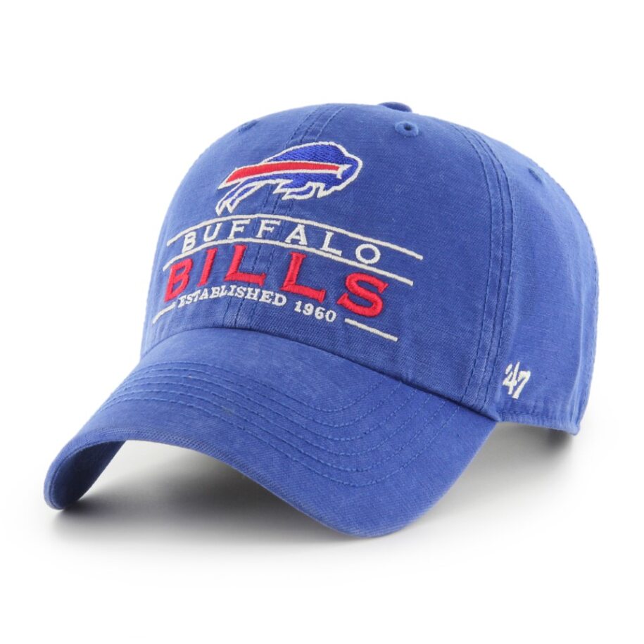 BUFFALO BILLS NAME/LOGO/EST HAT-ROYAL
