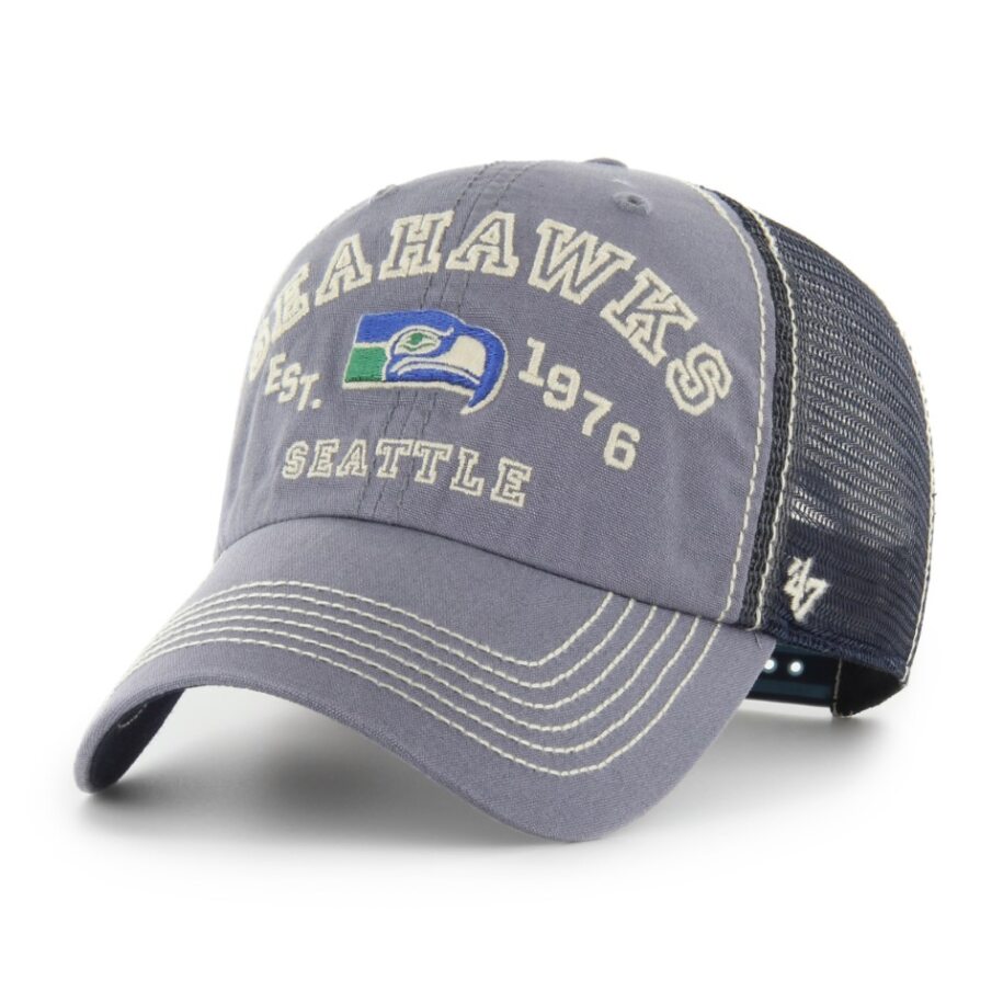 SEATTLE SEAHAWKS NAME/LOGO/EST TRUCKER-NAVY