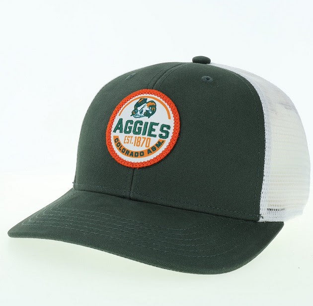 CSU 'AGGIES' PATCH TRUCKER-GRN