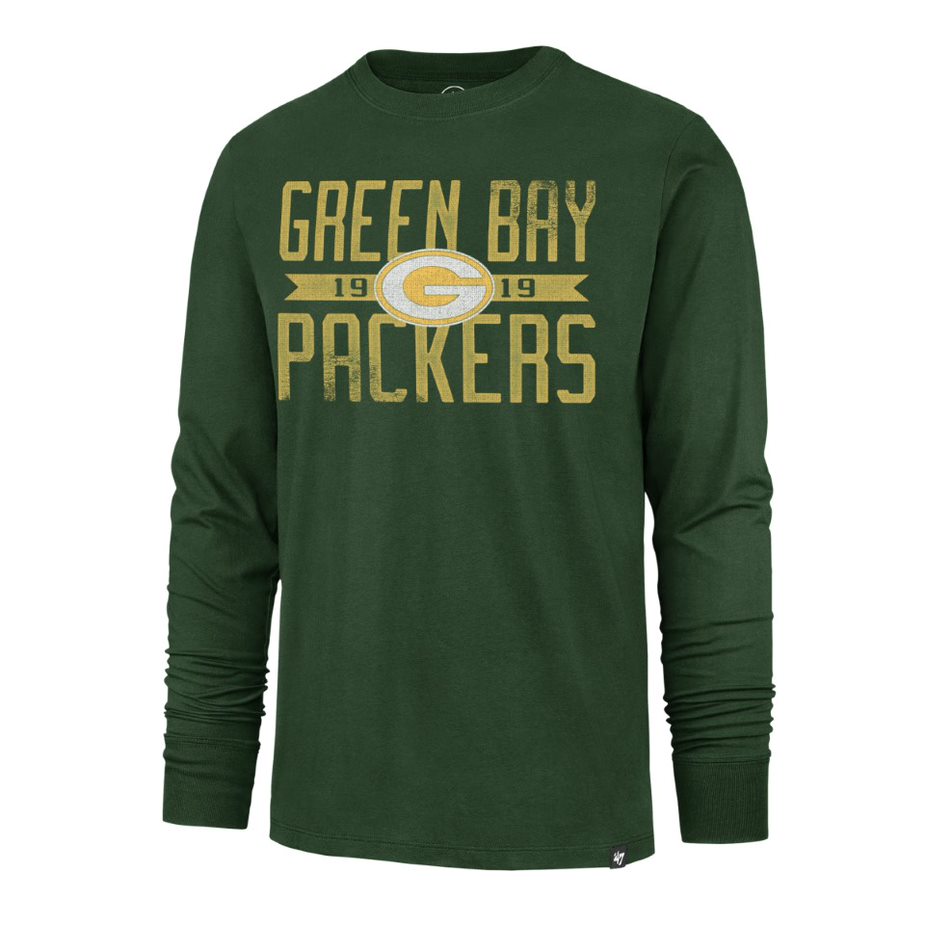 GREEN BAY PACKERS NAME/LOGO LS TEE - ELM
