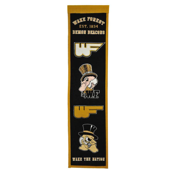 WAKE FOREST DEMON DEACONS HERITAGE BANNER
