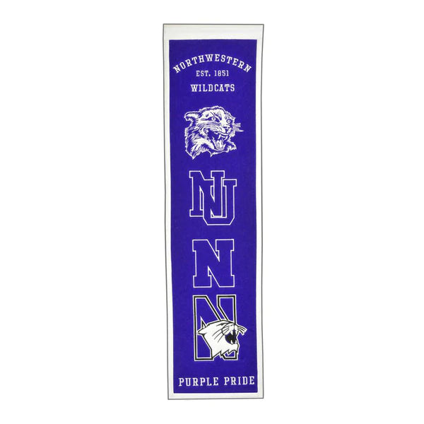 NORTHWESTERN WILDCATS HERITAGE BANNER
