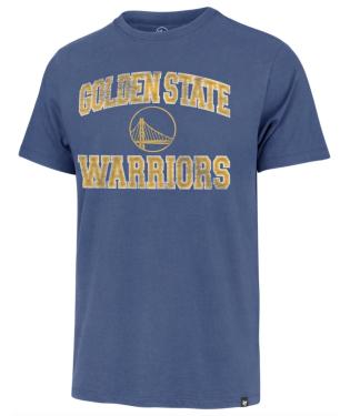 GOLDEN STATE WARRIORS NAME AND LOGO TEE - CADET BLUE
