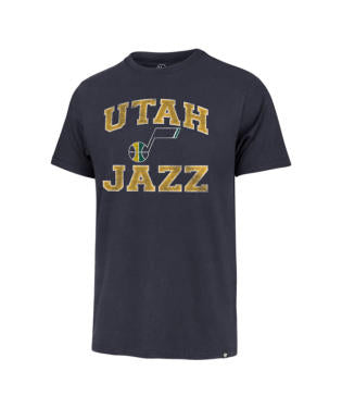 UTAH JAZZ NAME & LOGO TEE - ATLAS BLUE
