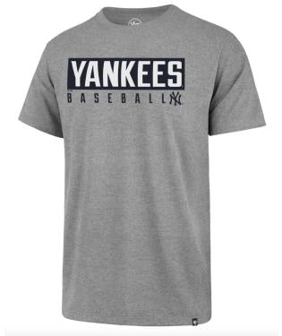 NEW YORK YANKEES NAME TEE - GREY