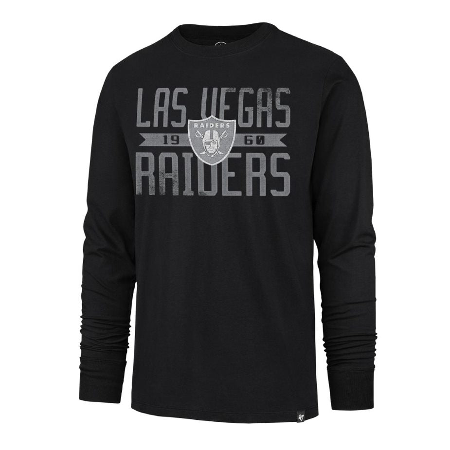 LAS VEGAS RAIDERS NAME/LOGO LS TEE - BLACK