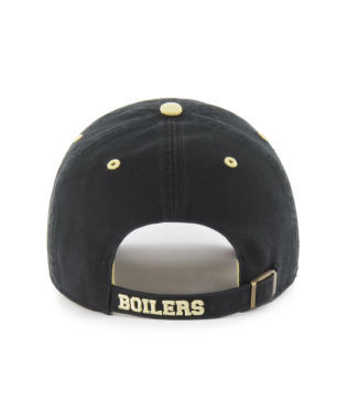 PURDUE BOILERMAKERS LOGO & NAME ON BILL HAT - BLACK