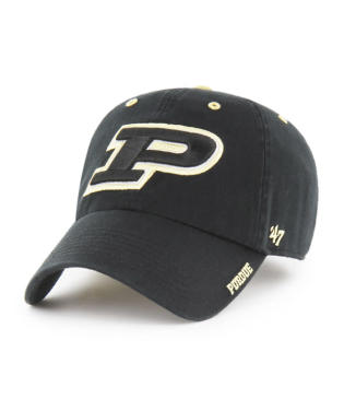 PURDUE BOILERMAKERS LOGO & NAME ON BILL HAT - BLACK