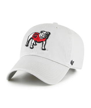 GEORGIA BULLDOGS 'BULLDOG' LOGO HAT - GRAY