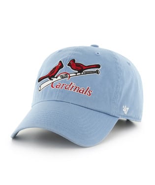 ST. LOUIS CARDINALS BIRDS & BAT LOGO HAT - COLUMBIA BLUE