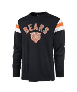 CHICAGO BEARS L/S TEE - NAVY