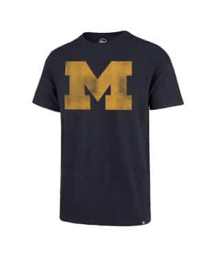 MICHIGAN 'M' LOGO TEE-NVY