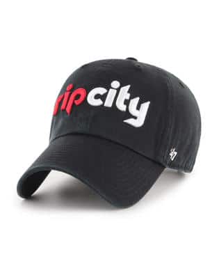 PORTLAND TRAILBLAZERS 'RIP CITY' HAT - BLACK
